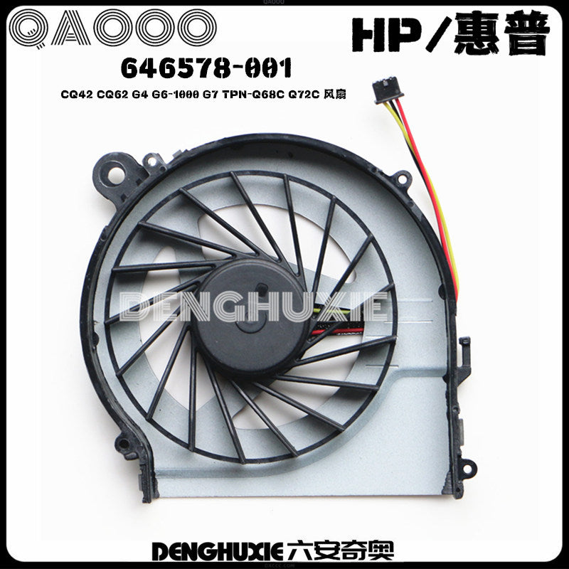 HP CQ42 G4 G42 CQ62 G62 G6-1000 G6-1156 G6-1110TX G7-1000 TPN-Q68C TPN-Q72C TPN-Q73C CPU Cooling Fan (646578-001)