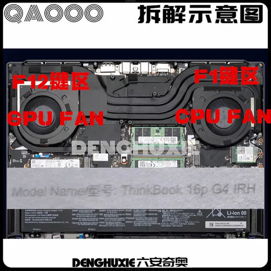 Lenovo ThinkBook 16p G4 IRH - Type 21J8 CPU COOLING FAN (5F10S14097)