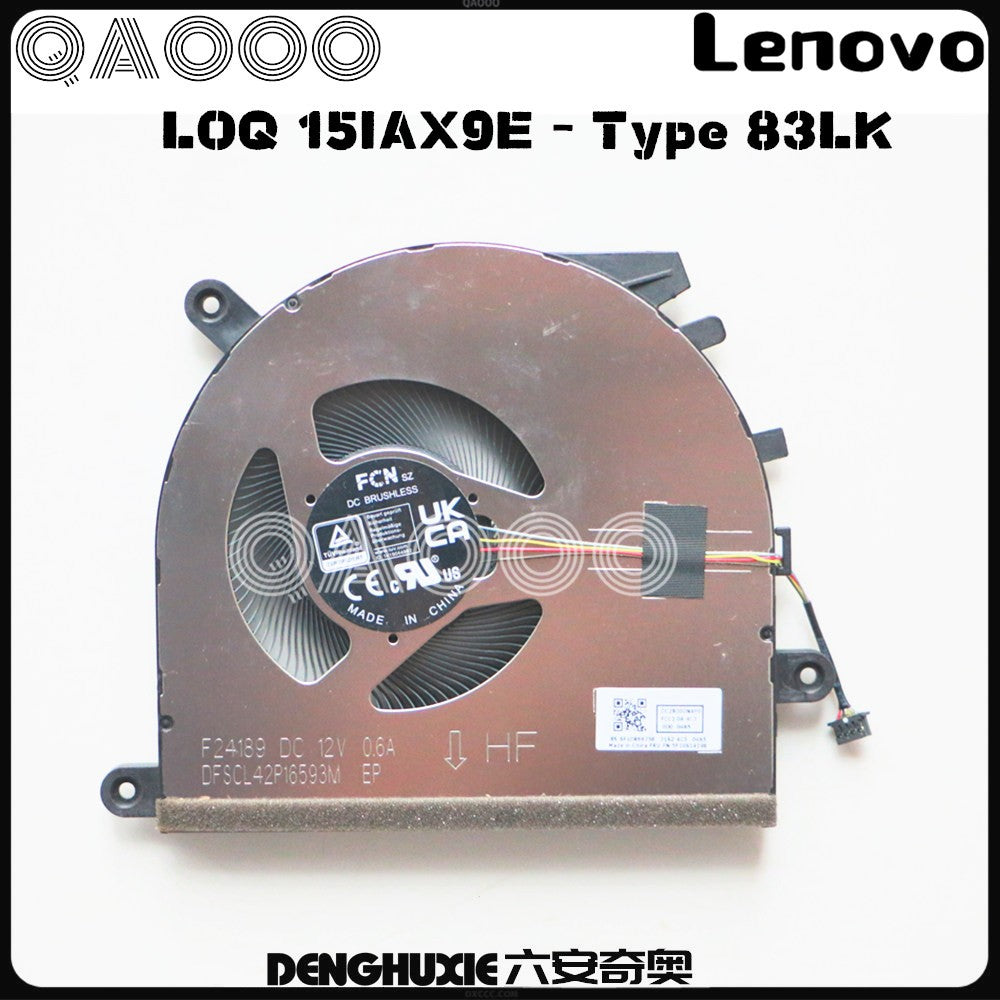 5F10S14366 FOR LENOVO LOQ 15ARP10E - Type 83S0 CPU COOLING FAN