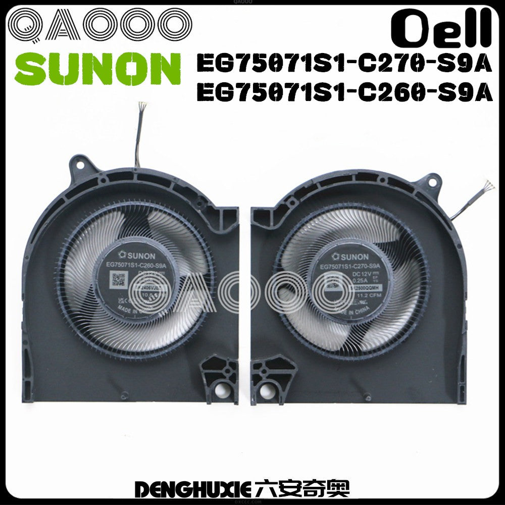 SUNON EG75071S1-C270-S9A EG75071S1-C260-S9A DC12V 0.25A