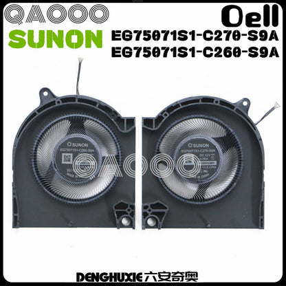 SUNON EG75071S1-C270-S9A EG75071S1-C260-S9A DC12V 0.25A