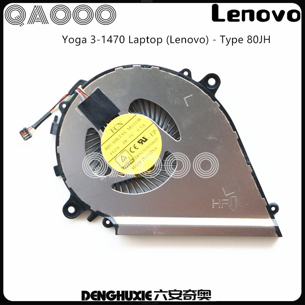 5H40H35610 FAN FOR LENOVO Yoga 3-1470 Laptop - Type 80JH CPU COOLING FAN