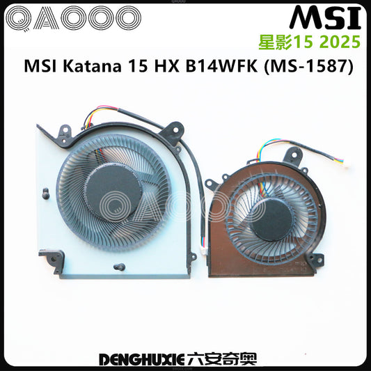 MSI Katana 15 HX B14WFK B14WEK MS-1587 CPU COOLING FAN