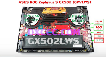 ASUS ROG Zephyrus GX502 GX502GW GX502LWS GU502LWS CPU COOLING FAN 13NR02U0T02011