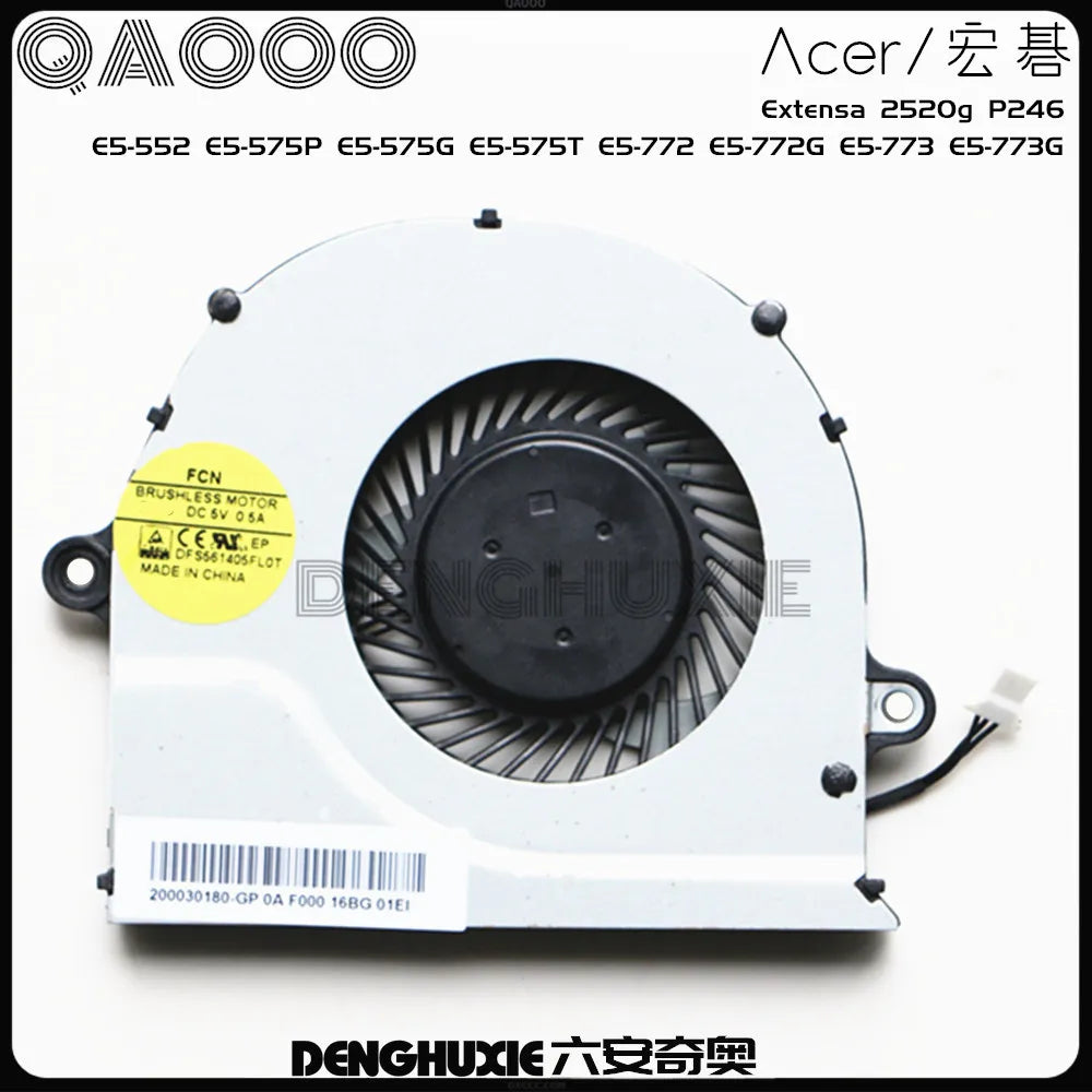 Acer Aspire E5-552 E5-571G E5-571 E5-471G E5-471 E5-473 E5-473G V3-572G E5-573 E5-573G P246 CPU Cooling Fan