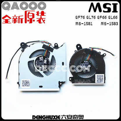 MSI GF76 GL76 GF66 GL66 MS-1581 MS-1583 CPU COOLING FAN