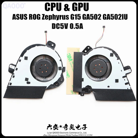 ASUS ROG Zephyrus G15 GA502 GA502IU CPU COOLING FAN 13NR03V0T020011 6033B0079901