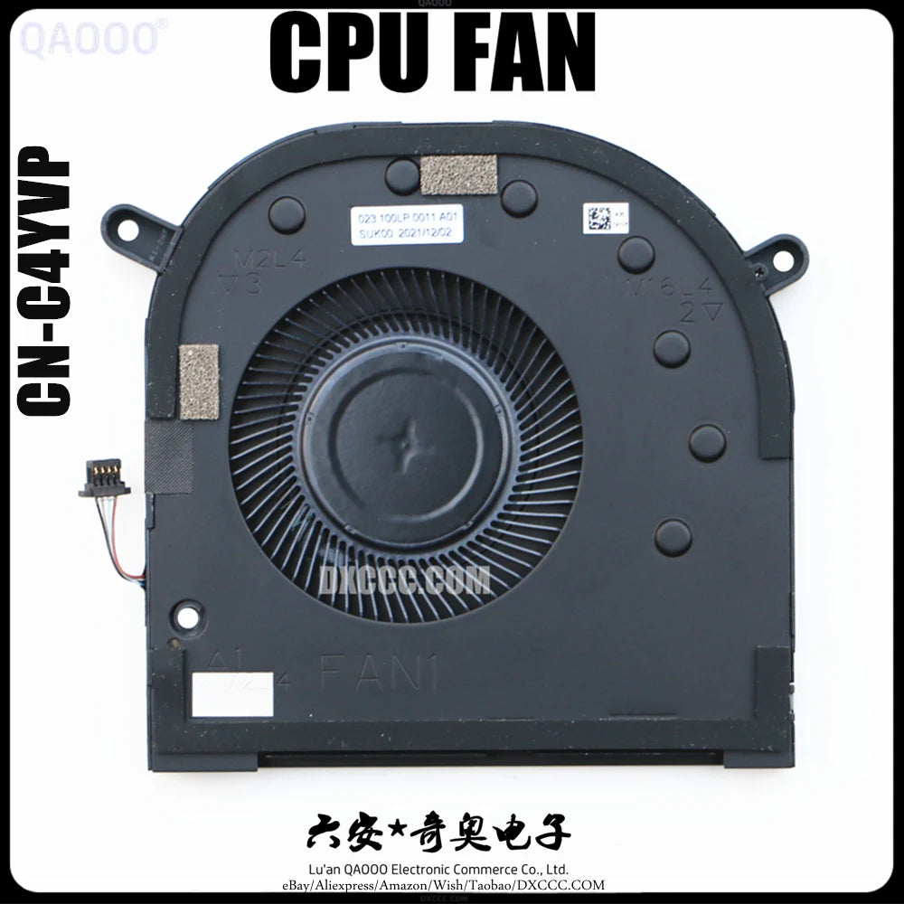 CN-0XR6Y CN-C4YVP SUNON EG50050S1-CG11-S9A 023.100LP.0011 EG50050S1-CG21-S9A 023100LR.001 FOR DELL XPS 17 9700 9710 CPU COOLING FAN
