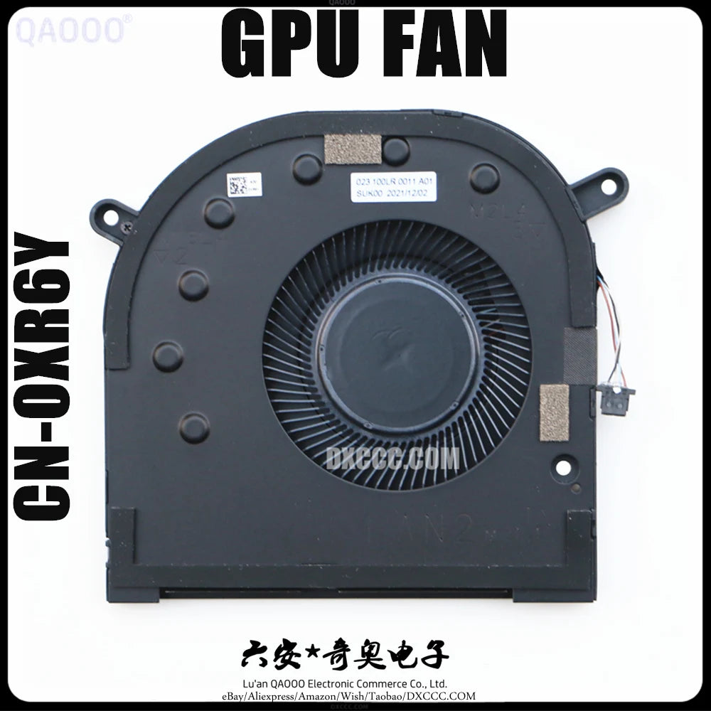 CN-0XR6Y CN-C4YVP SUNON EG50050S1-CG11-S9A 023.100LP.0011 EG50050S1-CG21-S9A 023100LR.001 FOR DELL XPS 17 9700 9710 CPU COOLING FAN
