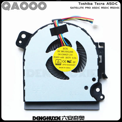 FCN FGHV-A00 G61C0002Y210 FAN FOR TOSHIBA Tecra A50-C / SATELLITE PRO A50-C R50-C R50-EC B65/R CPU COOLING FAN