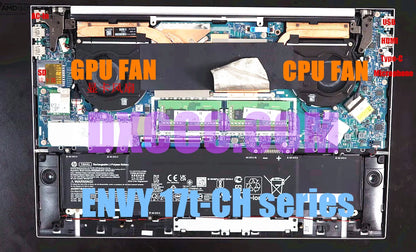 M45786-001 M45787-001 FOR HP TPN-W148 17-CH 17t-CH 17-CH0003CA 17-CH0020NA 17-CH0500SA  17-CH0085NG 17-CH0011NR CPU COOLING FAN