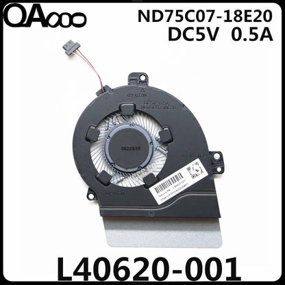 L40619-001 , L40620-001 FAN FOR HP TPN-Q208 15-CS3037TX 15-CS3038TX 15-CS3040TX 15-CS3041TX 15-CS3042TX CPU COOLING FAN