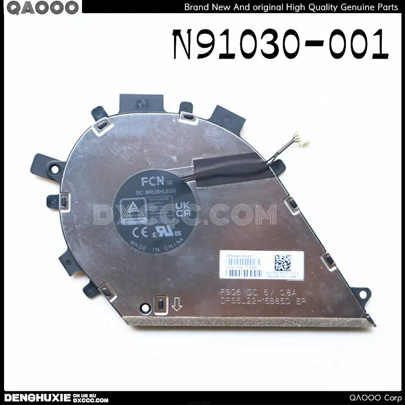 N91030-001 FOR HP ENVY 14T-FC000 14Z-FA000 14-fa0000ci 14-fa0001na 14-fa0311nw 14-fa0077ng 14-fa0054nw TPN-C172 TPN-C173 CPU COOLING FAN