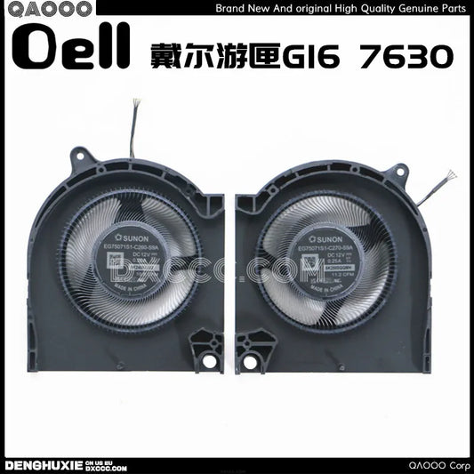 DELL G16 7630 CPU COOLING FAN SUNON EG75071S1-C270-S9A EG75071S1-C260-S9A DC12V 0.25A