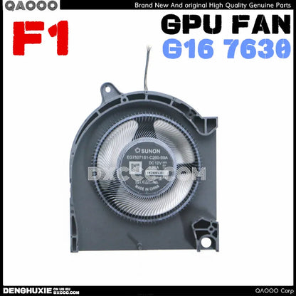 DELL G16 7630 CPU COOLING FAN SUNON EG75071S1-C270-S9A EG75071S1-C260-S9A DC12V 0.25A