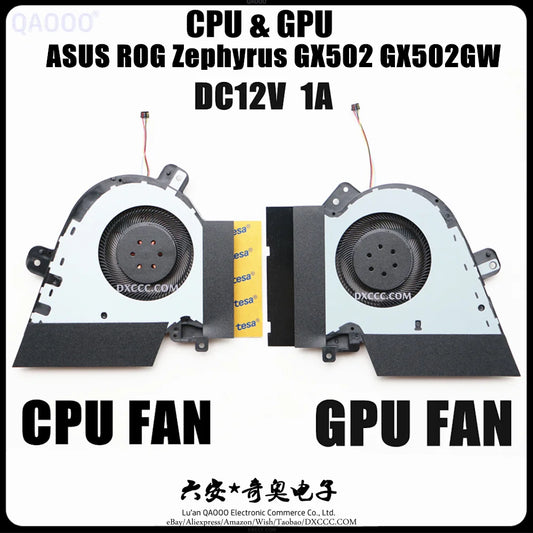 ASUS ROG Zephyrus GX502 GX502GW GX502LWS GU502LWS CPU COOLING FAN 13NR02U0T02011
