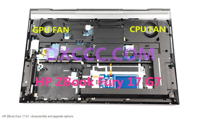 M20097-001  HP ZBook Fury 17 G7 CPU COOLING FAN