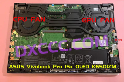 ASUS Vivobook Pro 15x OLED K6501Z K6501ZM CPU COOLING FAN